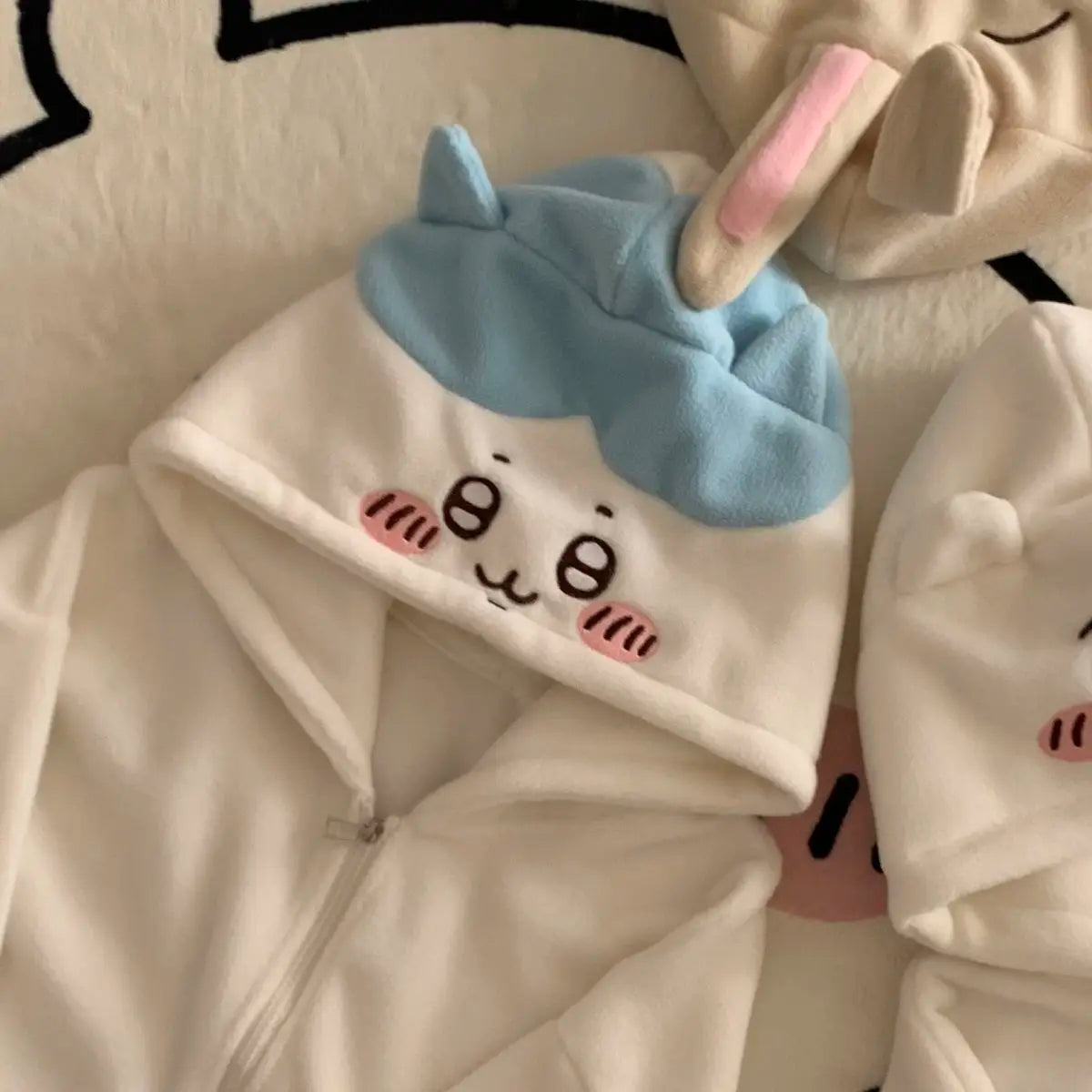 Streetwear Zipper Hoodie Y2K Womens Clothes Harajuku Gothic Kawaii Cute Embroidery Oversized Hooded Sweatshirt Jacket Coat