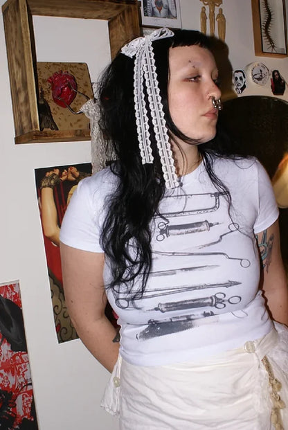 Summer Emo girls Y2k style clothes Harajuku print grunge Short Tops women's 90s T-shirts Fashion Goth Baby Tees Crop Tops 2000s