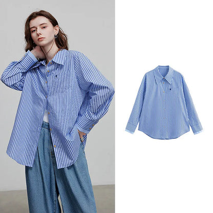 TOYOUTH Women Blouse Shirt 2025 Spring New Shirt 8512036