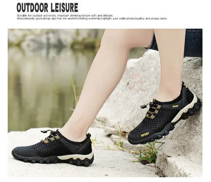 Men's Fishing Shoes Summer Casual Wading Shoes Thick-soled Non-slip Hiking Shoes for Men Breathable Tenis Barefoot Sneakers