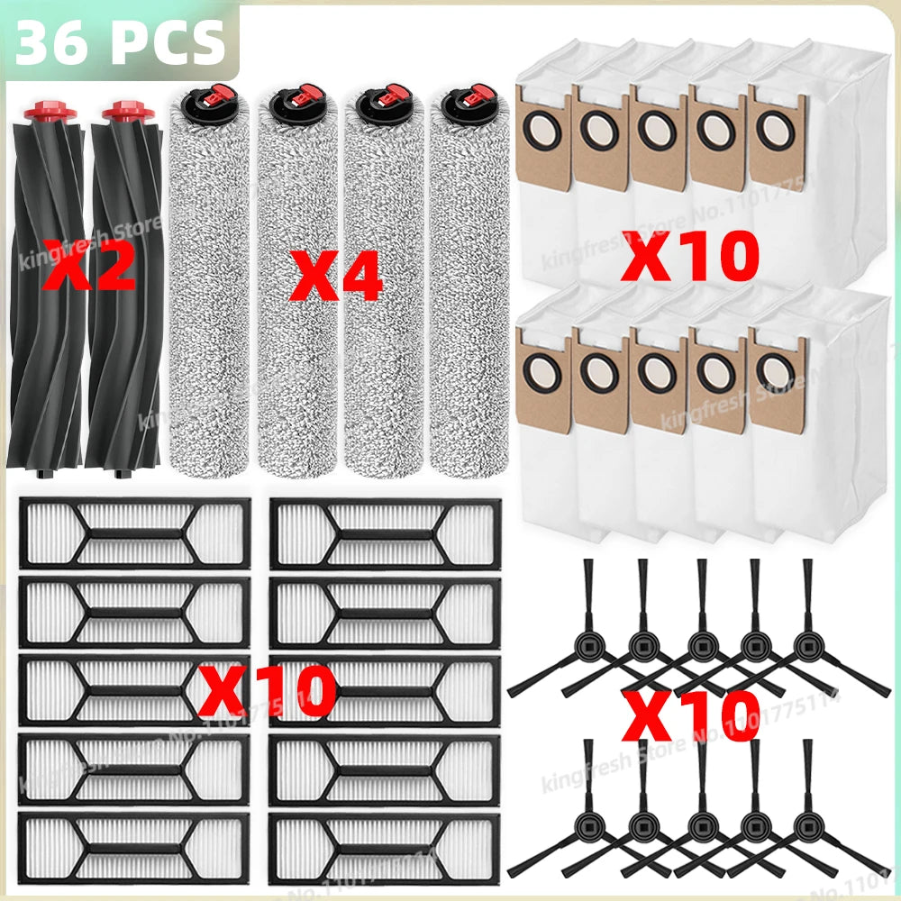 Compatible For ( Eufy Omni S1 Pro / Omni S1 ) Vacuum Parts Main Roller Side Brush Mop Cloth HEPA Filter Dust Bag Accessories