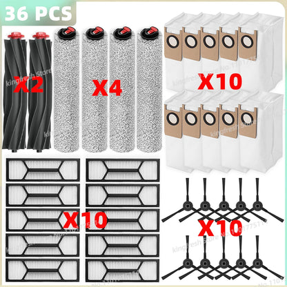 Compatible For ( Eufy Omni S1 Pro / Omni S1 ) Vacuum Parts Main Roller Side Brush Mop Cloth HEPA Filter Dust Bag Accessories