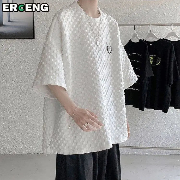 Short-sleeved T-shirt for Men Trendy Brand Simple and Versatile Loose Fit for Summer Short Sleeves Hong Kong Style