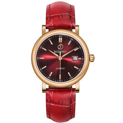 Boderry Women Swiss Quartz Luxury Watches Top Brand Business Elegant Ladies Watch Female Wristwatch Clock Reloj Mujer