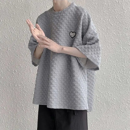 Short-sleeved T-shirt for Men Trendy Brand Simple and Versatile Loose Fit for Summer Short Sleeves Hong Kong Style