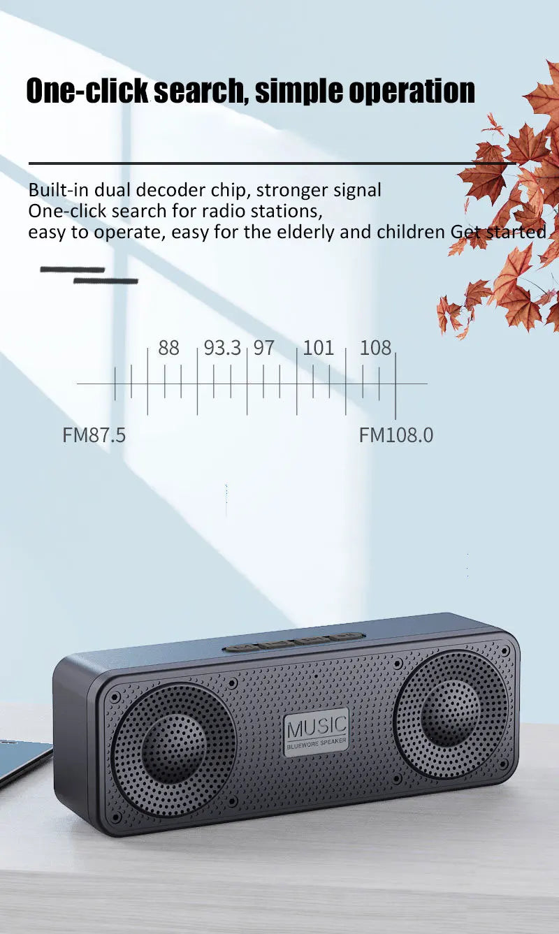 S18 Wireless Creative Bluetooth Smart Speaker Mobile Phone Audio Computer Subwoofer Outdoor Convenient Radio