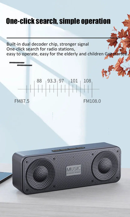 S18 Wireless Creative Bluetooth Smart Speaker Mobile Phone Audio Computer Subwoofer Outdoor Convenient Radio