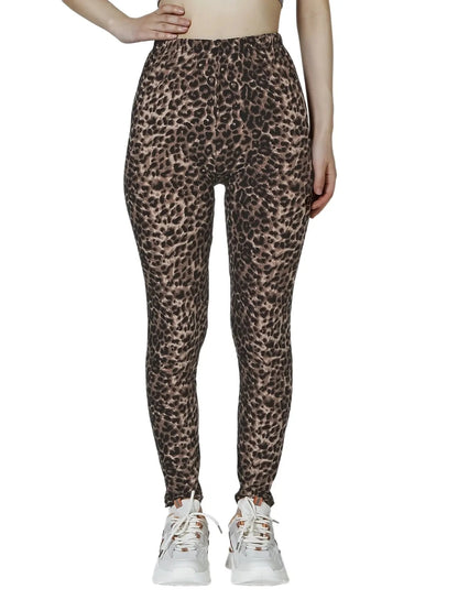 New Colorful Stripe Leopard Pattern Fashionable and Novel Outgoing Sexy Women's 9-point Underpants