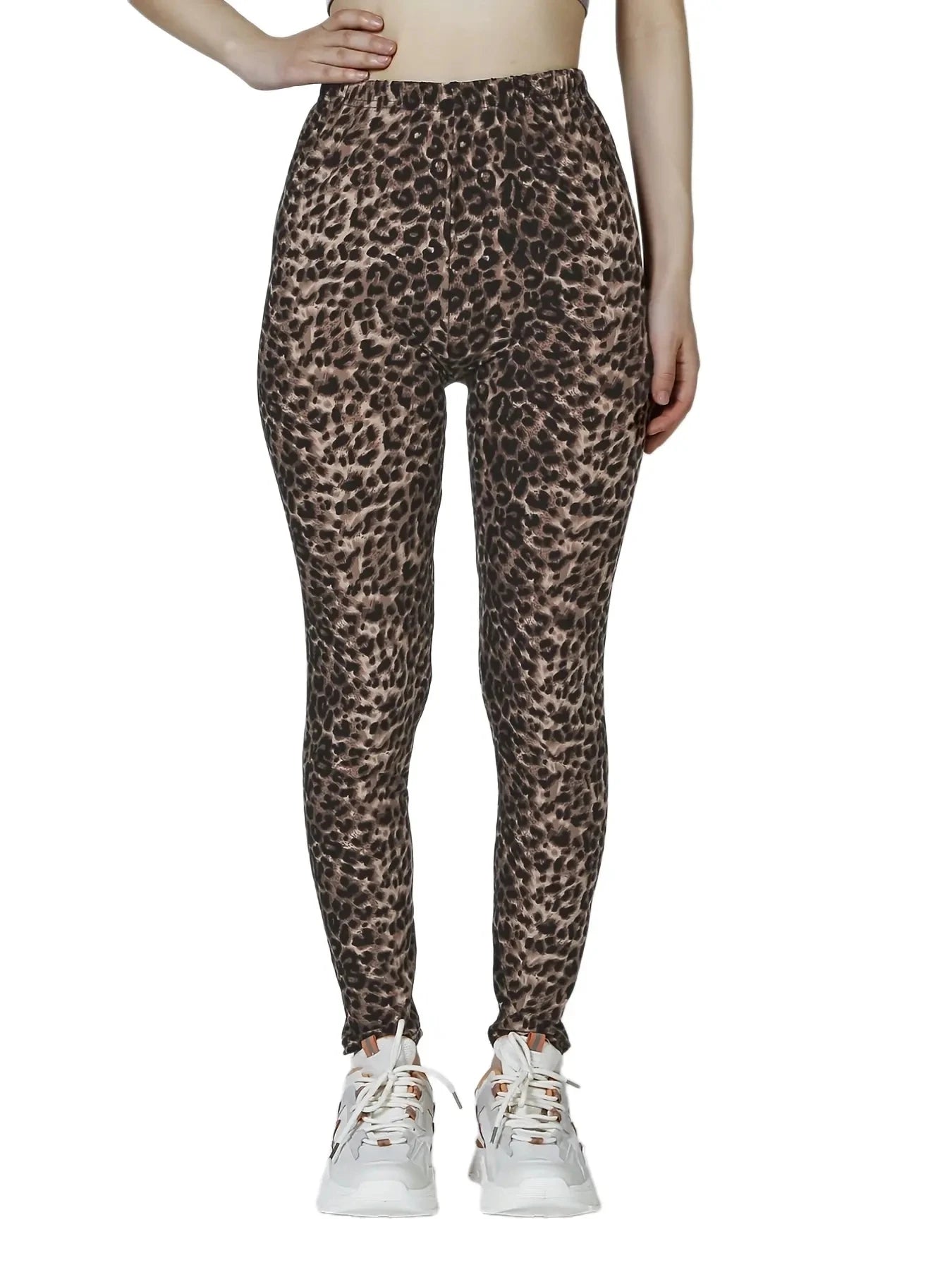 New Colorful Stripe Leopard Pattern Fashionable and Novel Outgoing Sexy Women's 9-point Underpants