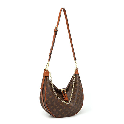 Mkf Genuine Crescent Bag 2025 New Presbyopic Large Capacity High-End Original Accessible Luxury Fashion Single Shoulder Crossbody Armpit Bag