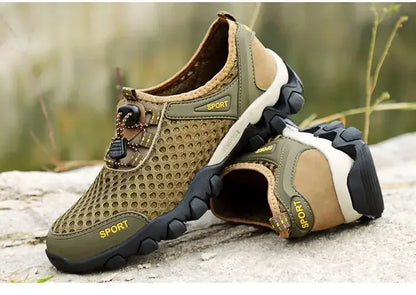 Men's Fishing Shoes Summer Casual Wading Shoes Thick-soled Non-slip Hiking Shoes for Men Breathable Tenis Barefoot Sneakers
