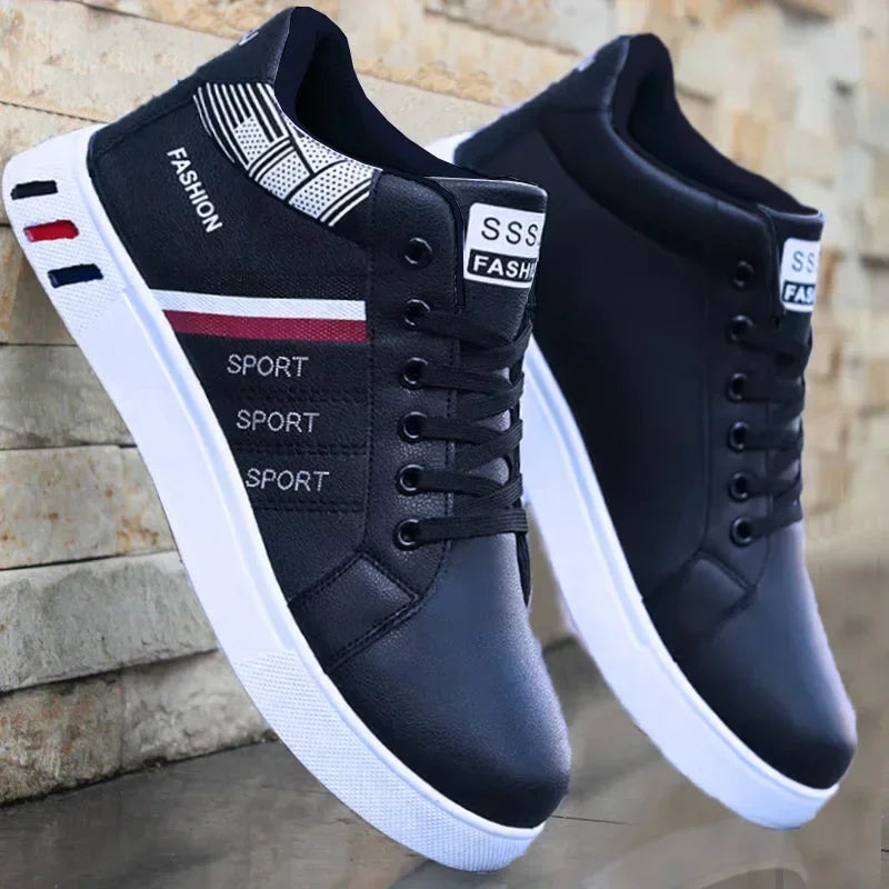 Fashion Men's Casual Shoes Autumn High-Top Vulcanized Shoes for Mens Non-Slip Wear-resistant Men Sneakers Winter Tenis Masculino