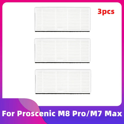 Fit For Proscenic M8 Pro M7 Max Robot Vacuum Cleaner Main Roller Side Brush Hepa Filter Mop Cloth Rag Dust Bag Replacement Part
