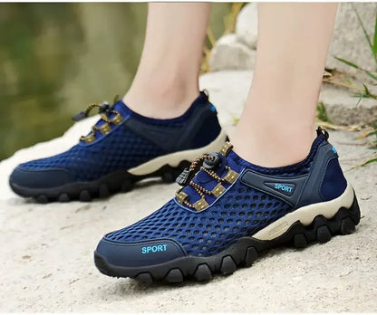 Men's Fishing Shoes Summer Casual Wading Shoes Thick-soled Non-slip Hiking Shoes for Men Breathable Tenis Barefoot Sneakers
