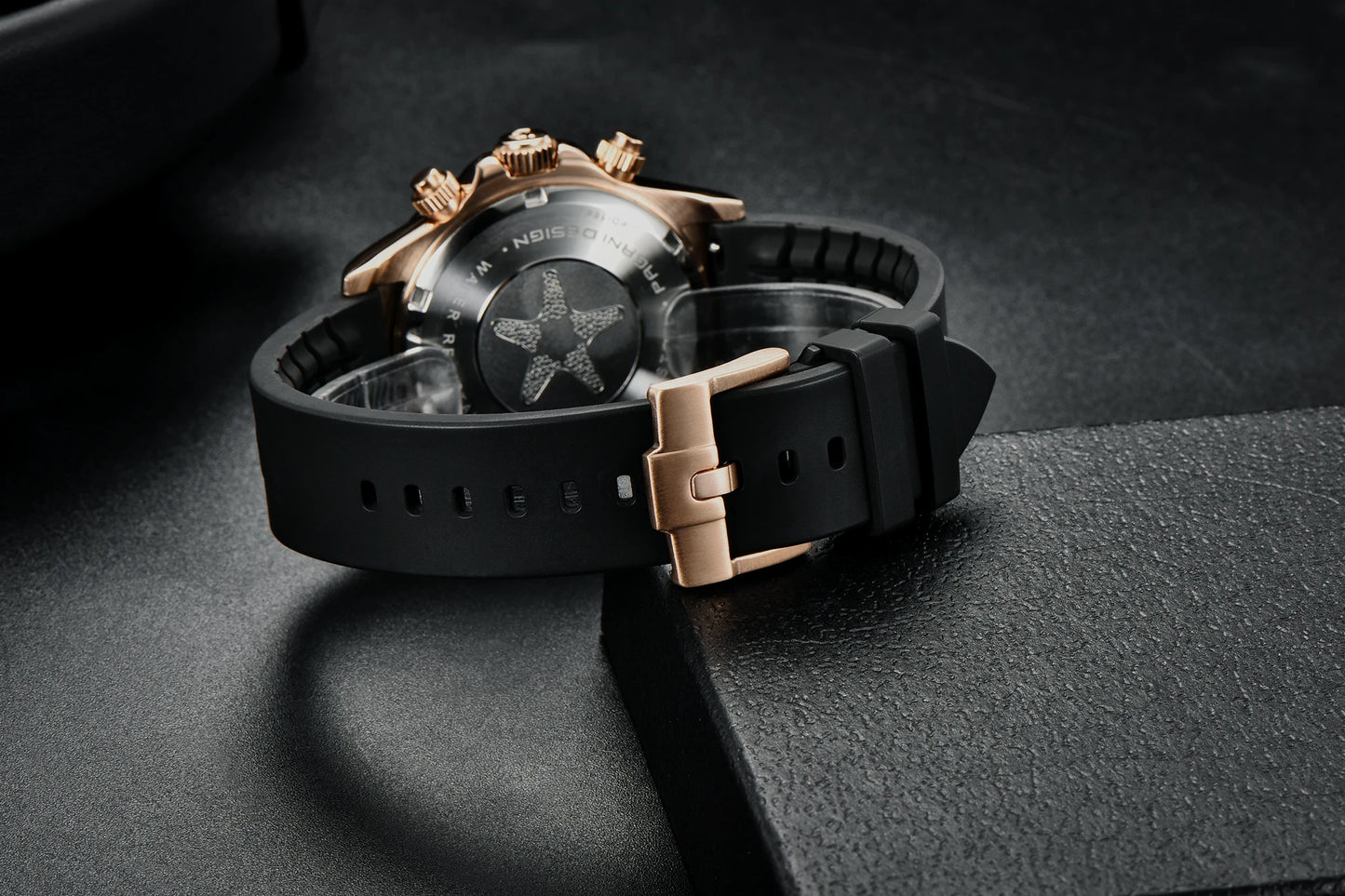 PAGANI DESIGN Watches Meteorite Surface Luxury Quartz Watches For Men Stainless Steel Waterproof Chronograph AR Sapphire Crystal