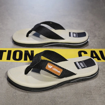 2023 Summer Flip Flops Men Beach Sandals Anti-slip Breathable Casual Men Beach Slippers Outdoor Big Size 45