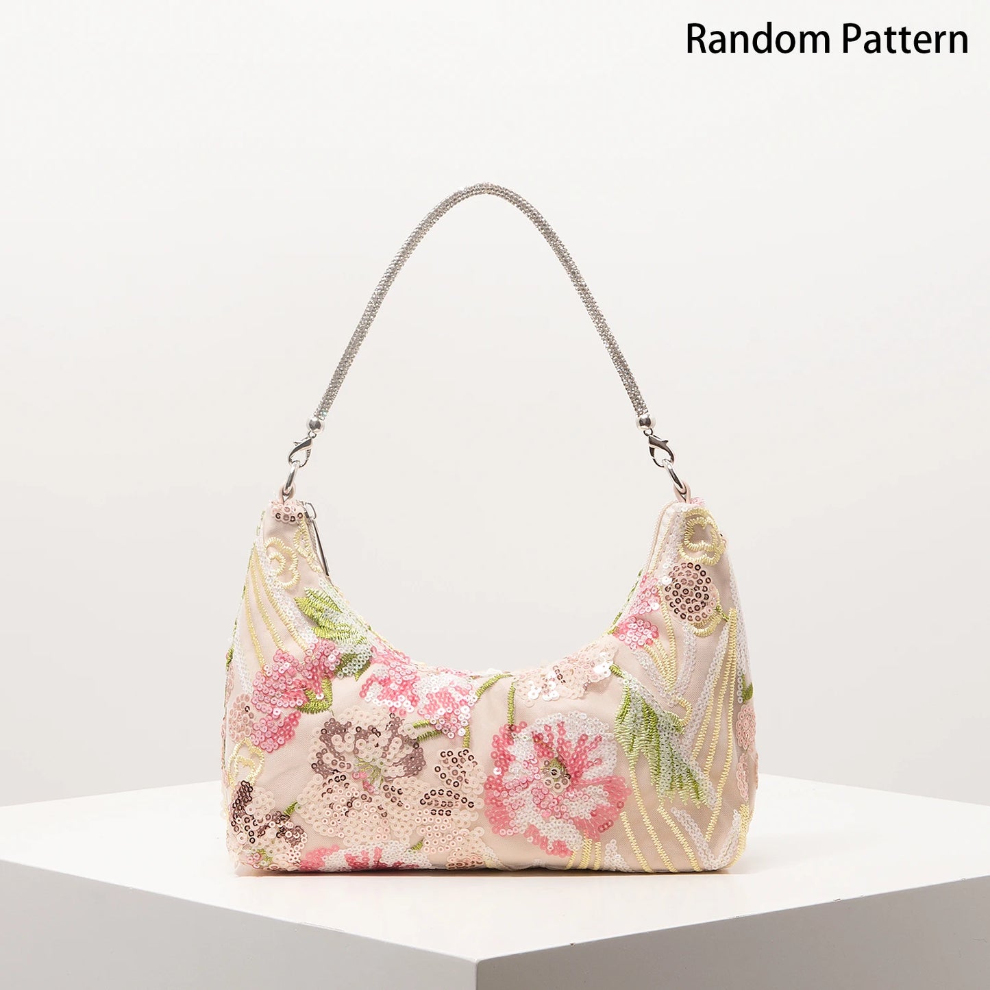 Floral Bag，Bridal Patry，Sequin Bag，Premium Style  Shoulder Bag For Women，Prom Accessories，Wedding Items，Bag For Women Elegant