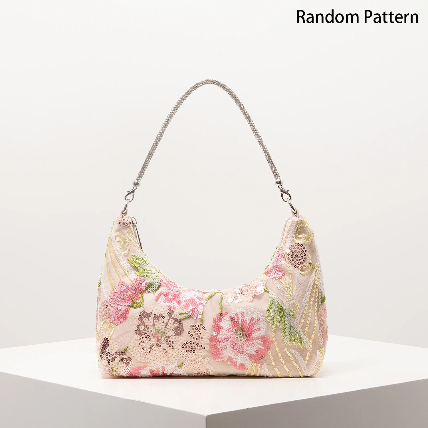 Floral Bag，Bridal Patry，Sequin Bag，Premium Style  Shoulder Bag For Women，Prom Accessories，Wedding Items，Bag For Women Elegant