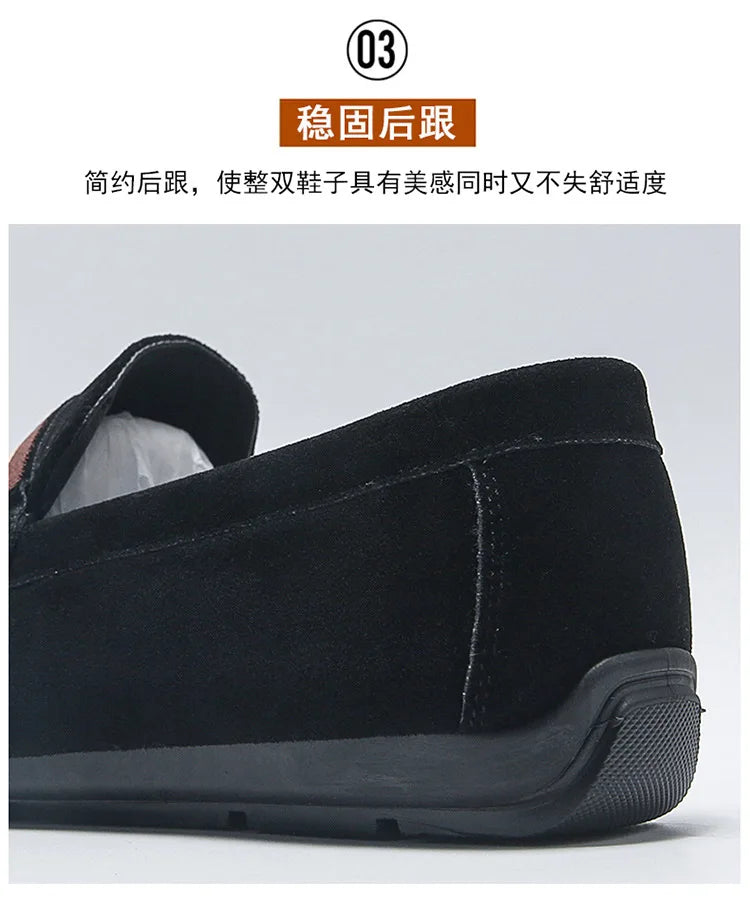 Spring Men's Casual Shoes Suede Loafers For Men Moccasins High Quality Flats Male Walking Shoes comfortable Men's Driving Shoes