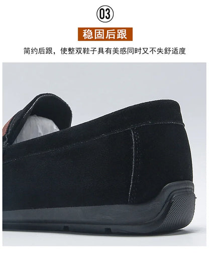 Spring Men's Casual Shoes Suede Loafers For Men Moccasins High Quality Flats Male Walking Shoes comfortable Men's Driving Shoes