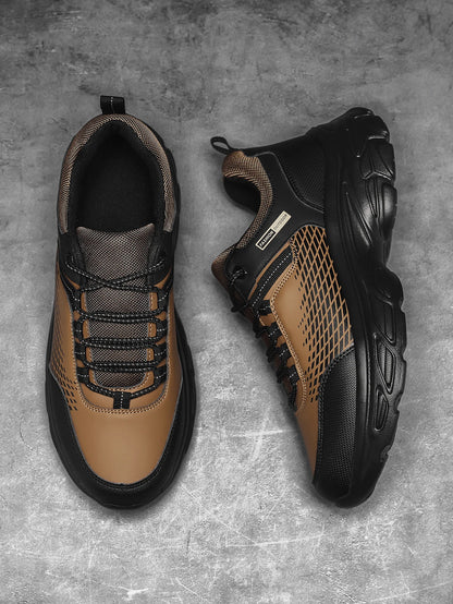 Men's Hiking Shoes Outdoor Trainers Lace-Up Climbing Shoes Men Trekking Sneakers Anti-Slip Hunting Sneakers