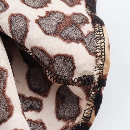 Summer New Women's European and American Fashion Animal Pattern Printed Silk Satin Texture Dress