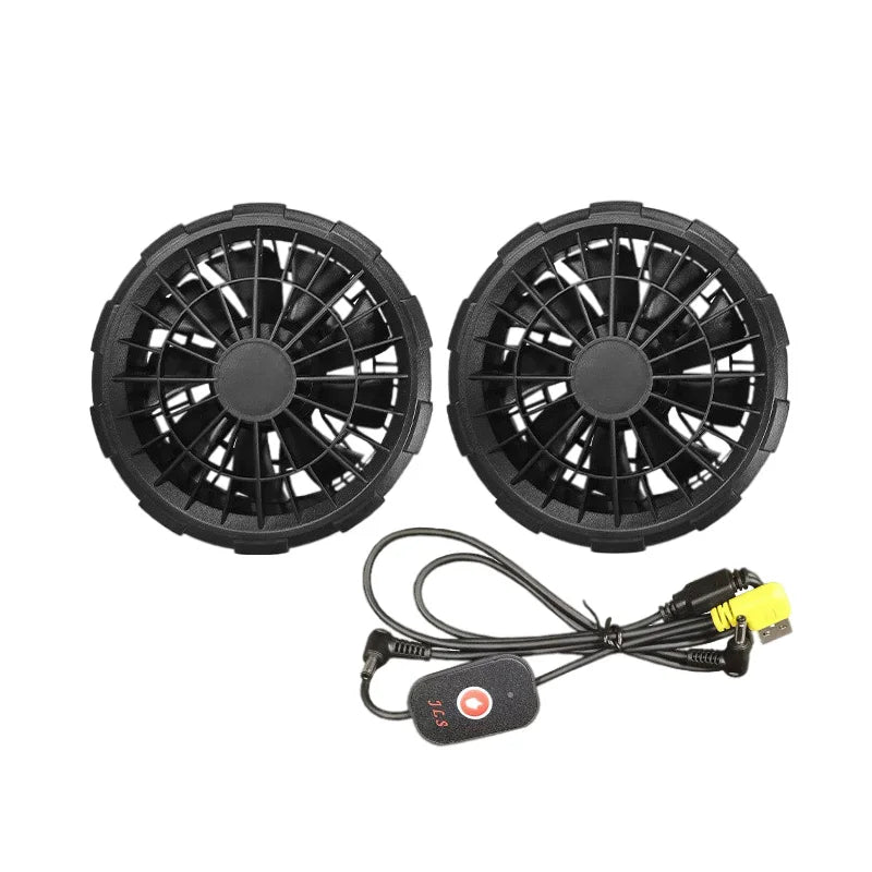 Fashion Men's Summer Air Conditioning Clothing Fan Cooling Vest USB Charging Cooling Sports Men's Outdoor Jacket Plus Size M-4XL